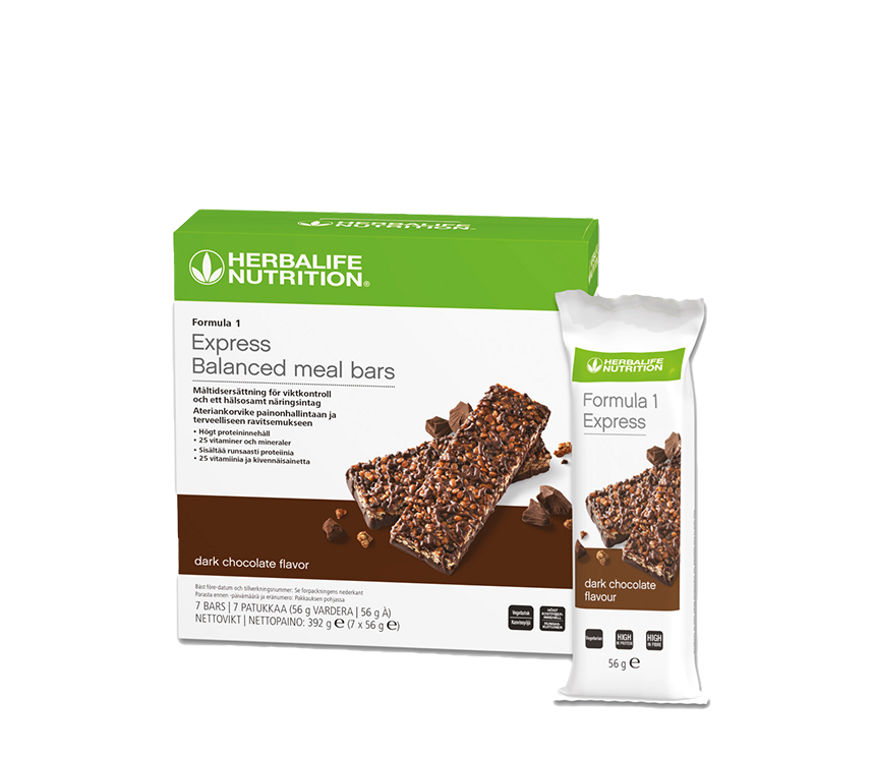 Formula 1 Express Balanced meal bars Dark chocolate (7 bars)